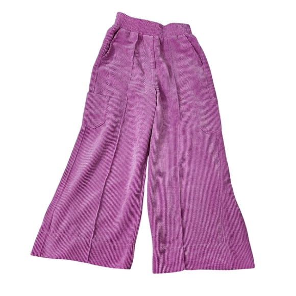 Urban Outfitters Cargo Pants Womens Small Purple Drapey Corduroy‎ Wide Leg Y2K - Picture 1 of 10